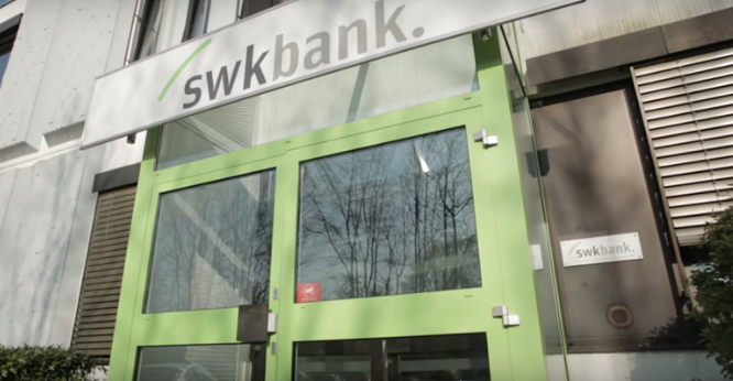 Screenshot: Die SWK-Bank wurde in den 1950er Jahren gegründet