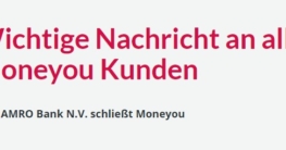 ABN Amro stellt den Digitalkredit MoneYou ein - wegen des aktuellen Zinsumfelds (Quelle: www.moneyou.de)