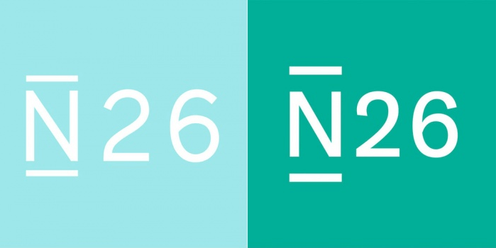 Das N26-Logo im Vorher-Nachher-Vergleich.