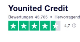 Younited Credit knackt wichtige Marke: 40.000 Kundenmeinungen. Bildquelle und Copyright: Trustpilot, Younited Credit